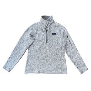 Patagonia Better Sweater 1/4 Zip Fleece Gray Pullover Jacket Women's Medium